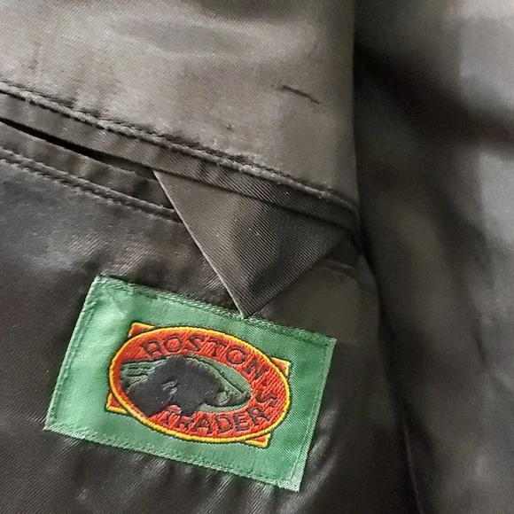 Mens Wool Coat,Black by BOSTON'S TRADERS - Picture 11 of 14